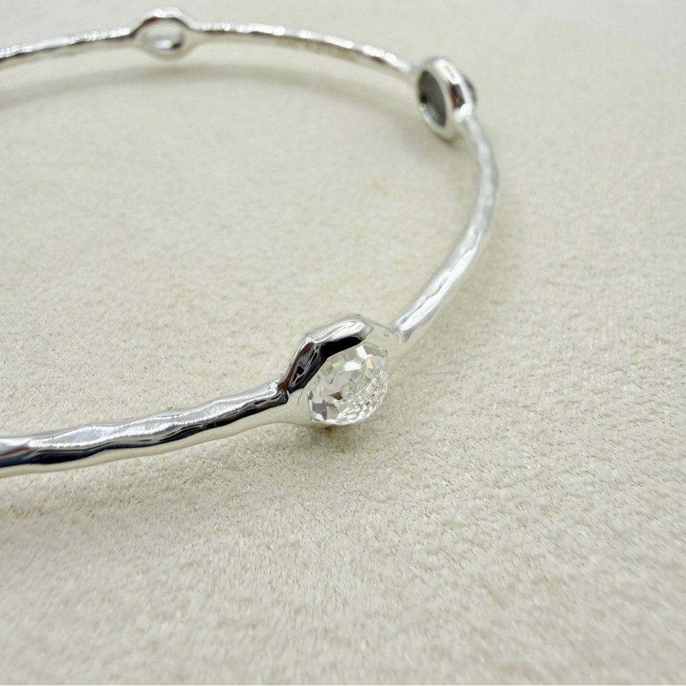 Ippolita Wonderland 5 Stone Bangle Bracelet in Savoy Size 2 Blue - Picture 4 of 16